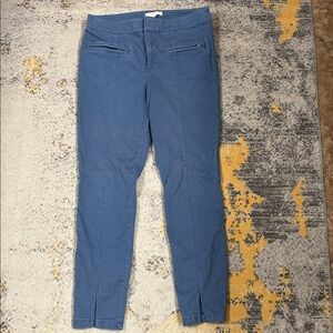 LOFT Blue Ankle Zip-Pocket Skinny Jeans